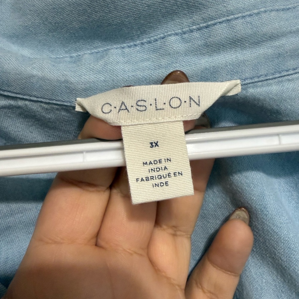 Caslon Light Blue Button Down Shirt - Picture 5 of 5